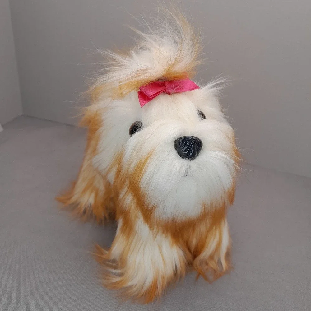 Battat Shih Tzu Puppy Plush White Tan Dog 6